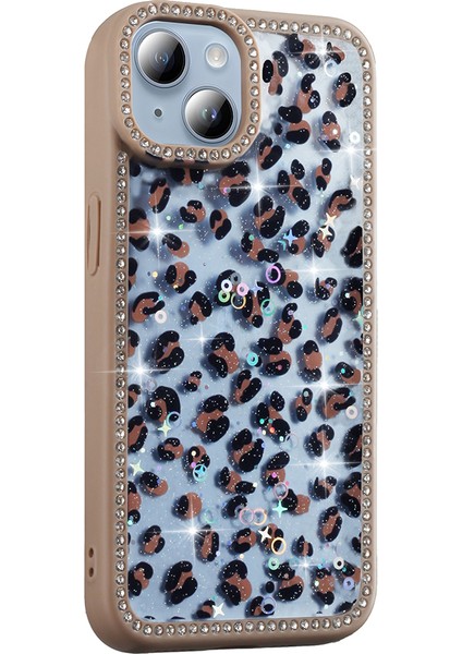 Apple iPhone 14 Kılıf Taşlı ve Simli Tasarım Zore Azra Kapak fırsatları