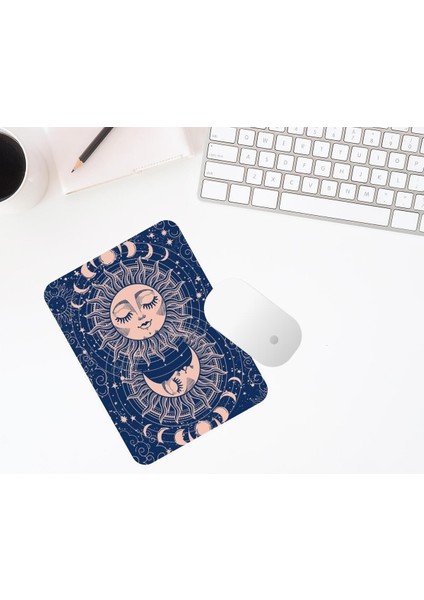 Ay ve Güneş Baskılı Mouse Pad