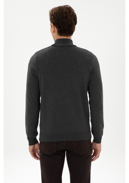 Erkek Antrasit Melanj Kazak /triko 50309140-VR081 indirimleri