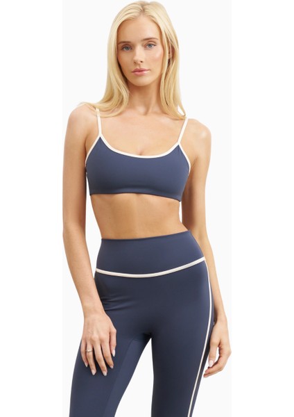 Base Contrast Trim Leggings Yüksek Bel Şekillendirici Kadın Tayt