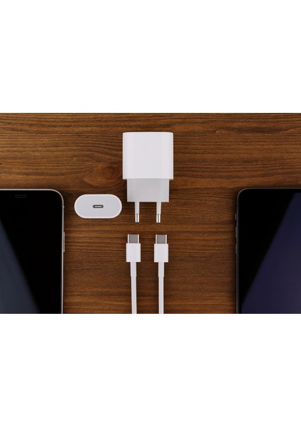 Iphone 15 16 Pro Promax Samsung Şarj Aleti 25W Kablo Type C To Type C Şarj Data Kablo