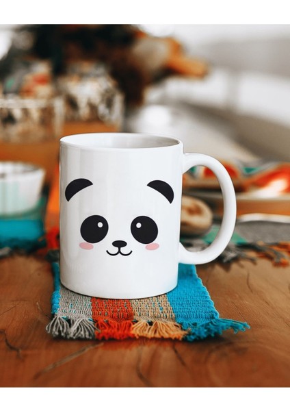 Panda Baskılı Kupa Bardak