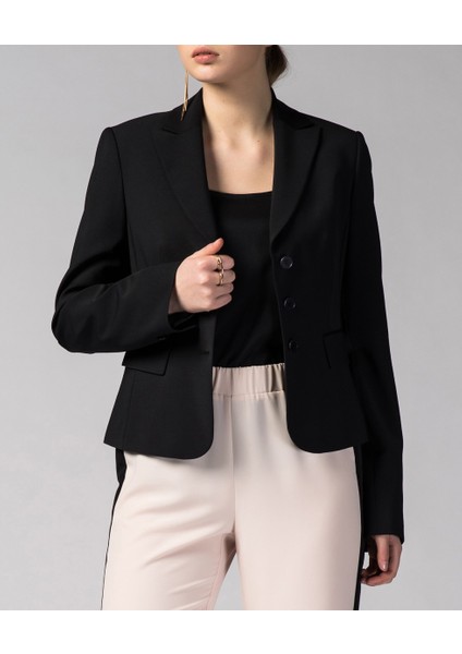 3 Düğmeli Ceket Siyah Y1416022_001