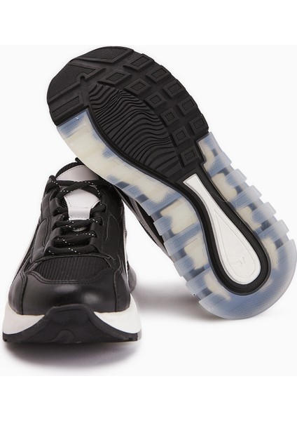 Jillian Siyah Beyaz Topuk Detaylı Spor Ayakkabı fırsatları