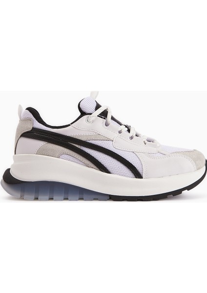 Jillian Beyaz Siyah Topuk Detaylı Spor Ayakkabı fiyatları