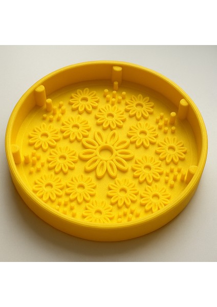 Çiçek Desenli Makyaj Fırçası Temizleme Tablası | Profesyonel Brush Cleaning Pad | Dayanıklı&estetik