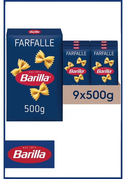 Farfalle Mini Kelebek 500 gr x 9 Adet