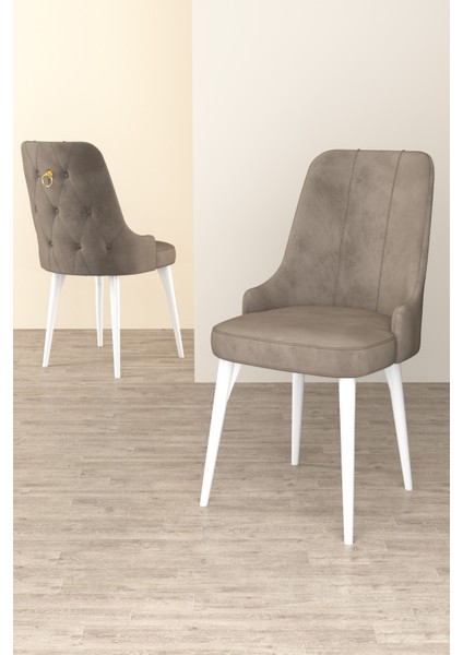 Nice Beyaz 80X132 Açılabilir Mdf Masa Yemek Odası Takımı, Mutfak Takımı 6 Adet Sandalye modelleri