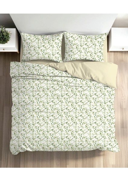 Çift Kişilik Ranforce Nevresim Takımı Olea Bej