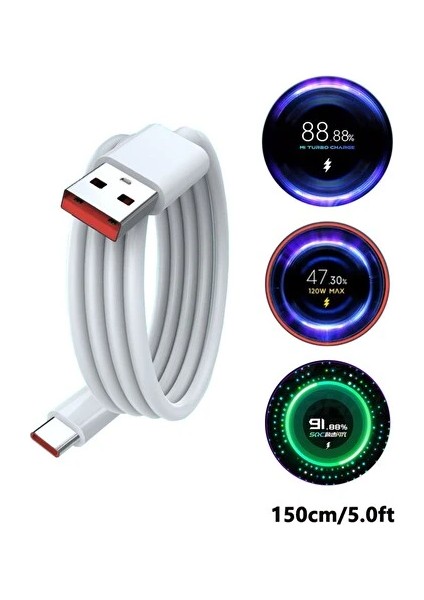 120 Watt Fast Turbo Saliseli Şarj Aleti Type C 6A Kablolu Set Orjinal Kalite Garantili Pd fiyatları