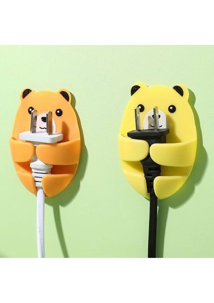 May’s Nest Sevimli Hayvan Figürlü Fiş Tutucu Askı – 4’lü Yapışkanlı Duvar Askısı Seti (Delmeden Montaj, Renkli ve Dayanıklı) fırsatları