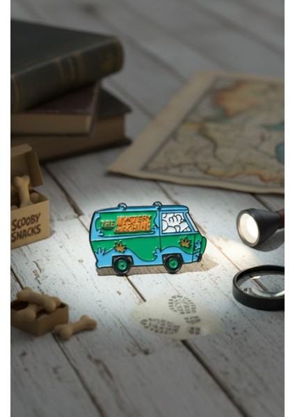 Scooby Doo Minibüs Rozet Scooby Doo Rozet The Mystery Machine Rozet Pin Broş