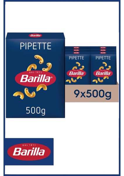 Pipette (Bukle) Makarna 500 gr x 9 Adet