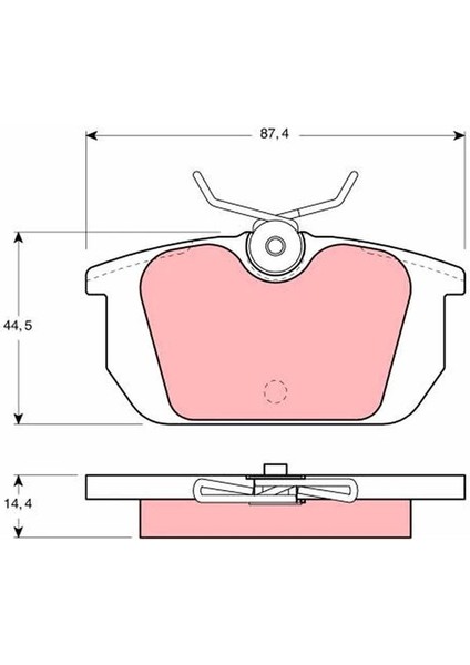 ARKA FREN BALATASI FIAT TEMPRA 1990TİPO 1987 UNO 1989 MAREA 1996 CROMA 1987 BRAVO 1996 ALFA ROMEO 145-146-155-156-164 794080 9945823 9945821 9945496 indirimleri