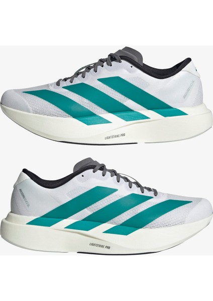 Adizero Evo SL Erkek Beyaz Koşu Ayakkabısı.-