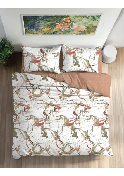 Çift Kişilik Ranforce Nevresim Takımı Vibra Tarçın