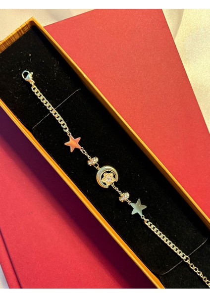Çelik Ay Yıldız Gold Bileklik Hediyelik fiyatları