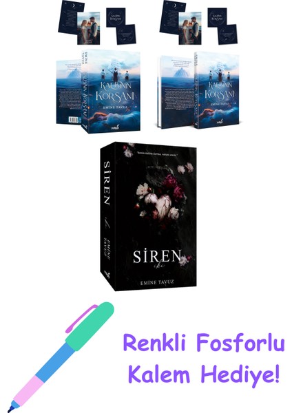 Emine Tavuz 3 Kitap Seti + Fosforlu Kalem Hediye