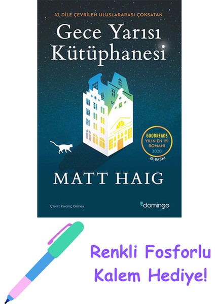 Gece Yarısı Kütüphanesi + Fosforlu Kalem Hediye