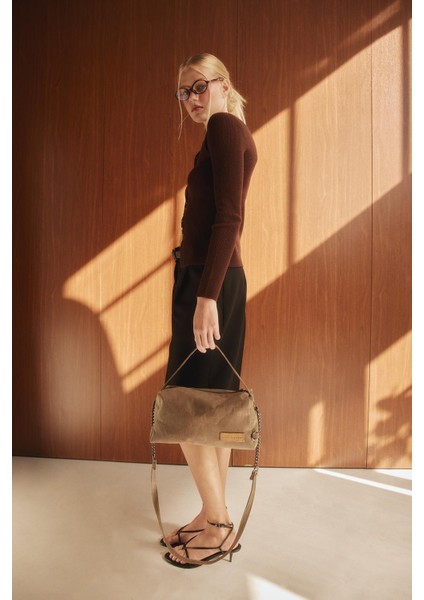 Huge Sanre Small Bag Brown indirimleri