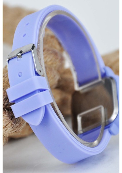 Lila Renk Silikon Kordonlu Şirin Tasarım Rakamlı Çocuk Kol Saati STA-1208 fiyatları