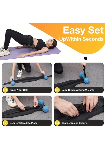 Ağırlık Destekli Kalça Egzersiz Kemeri – Hip Thrust Belt modelleri