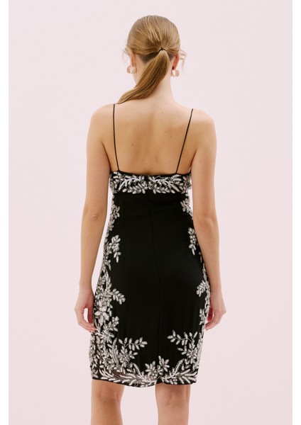 Askılı Boncuk İşlemeli Mini Elbise Standart Renk Y1963103_089 indirimleri