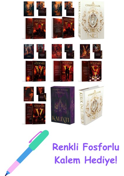 Ceren Melek 9 Kitap Seti + Fosforlu Kalem Hediye