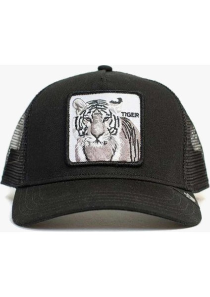 The White Tiger ve Panter Unisex Siyah Şapka, Charcoal, Beyzboll Şapkası, Şapka, Siperlikli Şapka