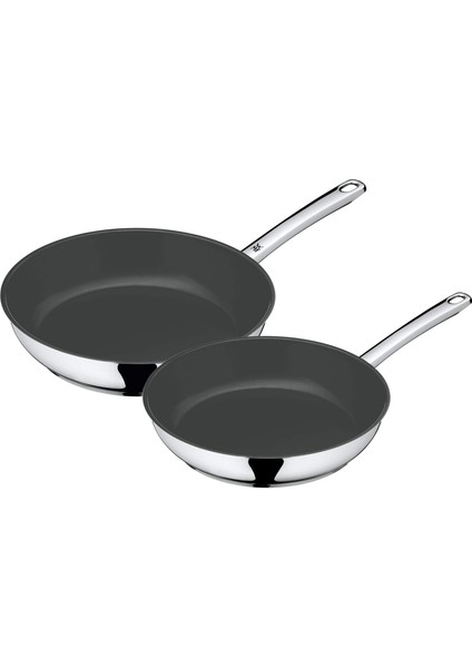 Devil Tava Seti, 2 Parça, Kaplamalı Kızartma Tavası 24, 28 Cm, Cromargan Paslanmaz Çelik Kaplama