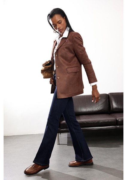 Koyu Lacivert Yüksek Bel Bootcut Jean fiyatları