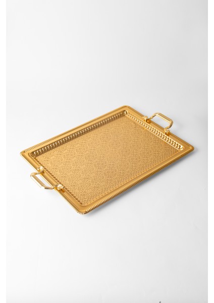 Metal Gümüş & Gold Battal Boy Tepsi Seti – Zarif Desenli Servis ve Sunum Tepsisi, Kararmaz & Solmaz fiyatları