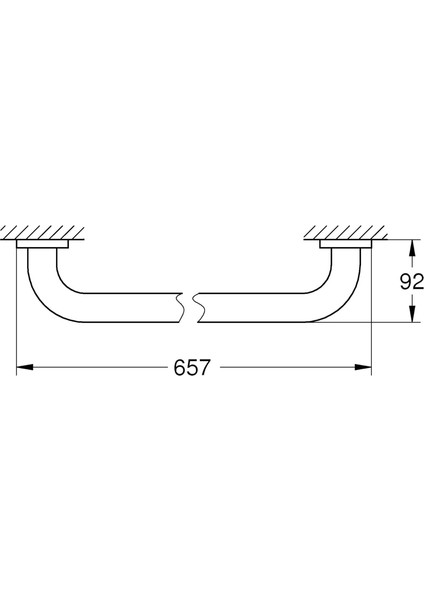 Essentıals Tutunma Barı 600 mm Krom 40794001 fiyatları
