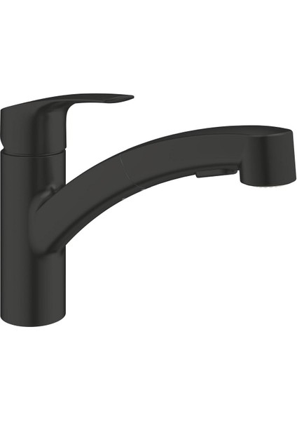 Eurosmart Tek Kumandalı Spiralli Eviye Bataryası Mat Siyah - 303052431