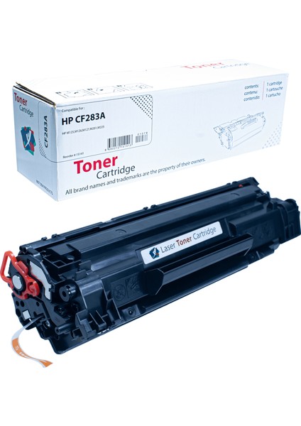 Hp CF283A M125 M126 M201 M225 LBP151, MF211 (1500) Sayfa Verimli Muadil Toner (Siyah)