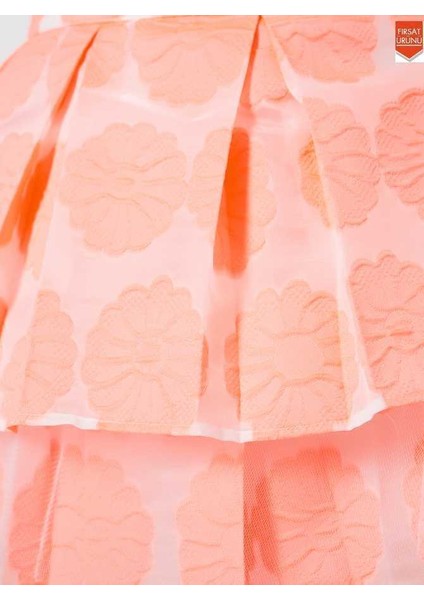 Tüllü Mini Etek Somon Y1525007_020 fırsatları