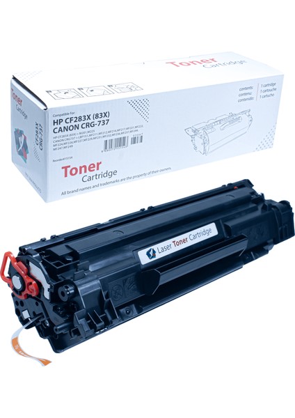 HP CF283X M201, M225 LBP151, MF216, MF224 (2200) Sayfa Verimli Muadil Toner Kartuş (Siyah)