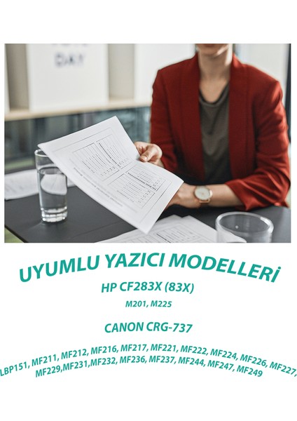 HP CF283X M201, M225 LBP151, MF216, MF224 (2200) Sayfa Verimli Muadil Toner Kartuş (Siyah) fiyatları