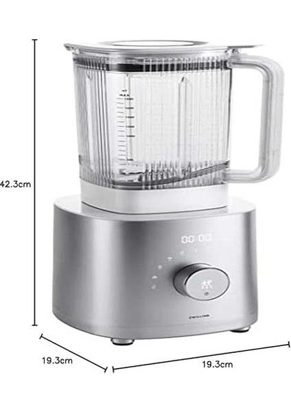 Enfinigy Yüksek Performanslı Blender, 1600 Watt, 1,8 L, 6 Otomatik Program, Gümüş, Damga Da modelleri
