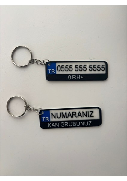 Kişiye Özel 3'lü Plaka Anahtarlık fiyatları