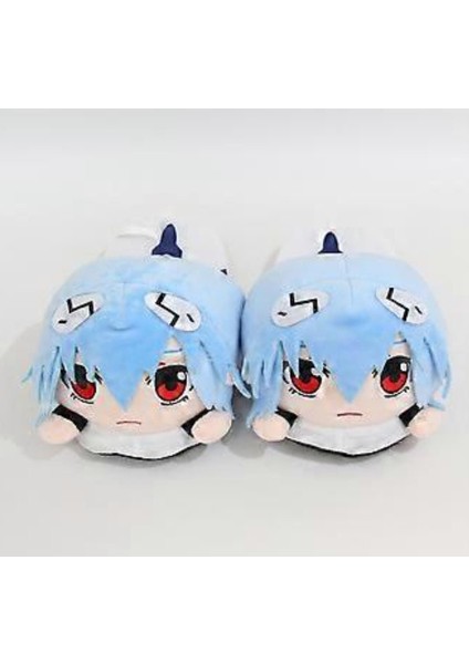 Karikatür Çift Ev Terlik Yeni Yüzyıl Evanjelik Asker Peluş Terlik Rei Ayanami Animasyon Sonbahar Kış Pamuk Terlik