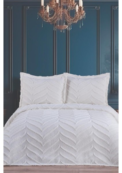 Perota Soft Çift Kişilik Pike Takımı Krem