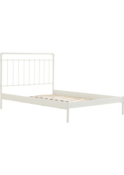 Odin-S Çift Kişilik Metal Karyola-Beyaz (Ahşap Latalı) fırsatları
