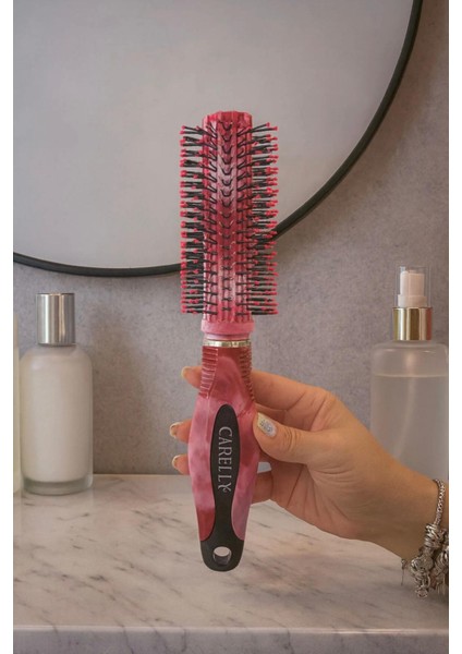 Saç Tarağı Saç Koparmayan Tarak Yumuşak Tarak Saç Fırçası Fön Fırçası 22,5 cm Kırmızıtarak