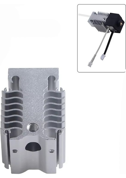 Creality Ender 3 V3 Ke-V3 Se Uyumlu Soğutucu Alüminyum Radyatör-Gümüş modelleri