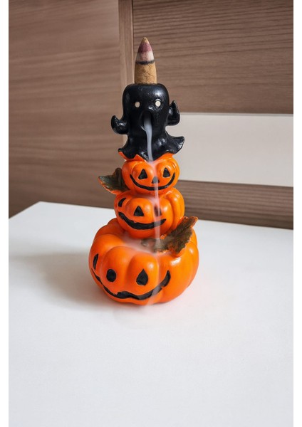 Halloween Dekoratif Tütsülük – Balkabağı&hayalet Figürlü + 3 Adet Vanilya Geri Akış Tütsü Hediyeli indirimleri