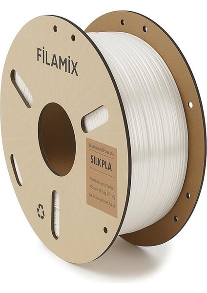 Silk Pla Filament 1.75MM 1kg-Beyaz modelleri