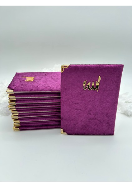 10 Adet Kadife Kaplı Yasin Kitabı (Mevlid Umre Hac Sünnet Doğum)