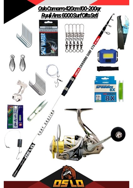 Camarro 420CM 100-200GR Ryuji Ares 6000 Surf Olta Seti