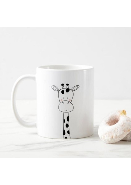 Zürafa Baskılı Kupa Bardak